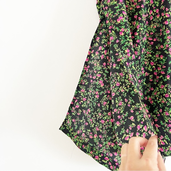 NEW Vero Moda Olga Floral Ruched Midi Skirt Size XS - Picture 7 of 8